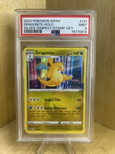PSA 9 Dragonite Gamestop Exclusive Promo 131 Mint 2022 Silver Tempest Pokémon