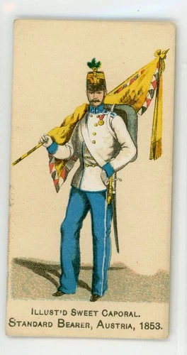 1887 Kinney Sweet Caporal  N224 STANDARD BEARER AUSTRIA 1853