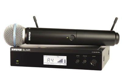 Shure BLX24R/Beta 58-S8 19'' Vocal Wireless System, Drahtlos Mikrofon