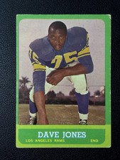 Topps 1963 Deacon Jones Los Angeles Rams Football Card #44 "Dave" On Card