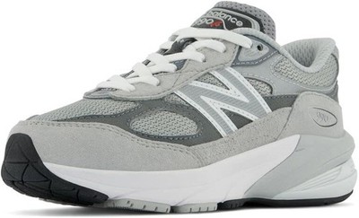 New Balance Kids' 990 V6 Lace-up Sneaker - Grey/Silver - 6