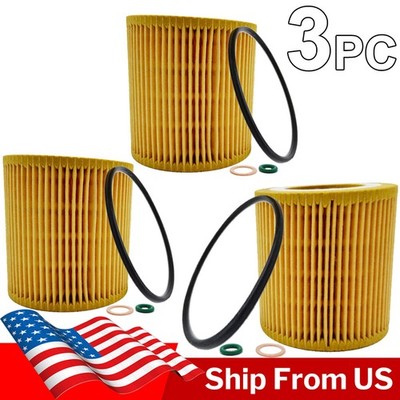 3Pcs For BMW M3 M4 X1 X3 X4 X5 X6 Z4 128i 328i 528i Oil Filter #11427566327