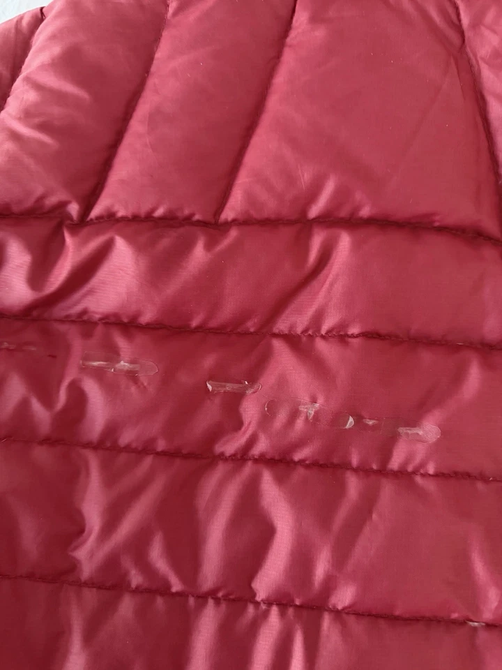 Patagonia Sweater Vest Mens Medium Red Full Zip Down Insulated - Image 3 of 4