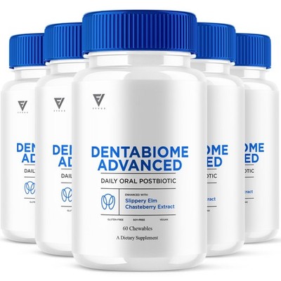 (5 Pack) Dentabiome Advanced, Denta Biome Daily Support Formula (300 Chewables)