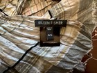 EILEEN FISHER Scarf 100% Silk Multi Color Stripe with Fringe NICE! - NTSF — photo 2