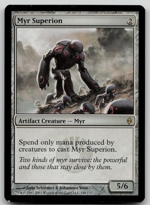 Myr Superion #146 (LP) New Phyrexia NPH Magic MTG