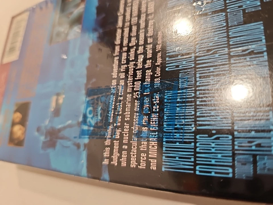 THE ABYSS VHS Ed Harris Michael Biehn 1989 James Cameron Sci Fi Horror NewSealed - Image 4 of 4