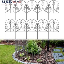 Garden Fence Panels Metal Animal Barrier Decorative Edging Plants  Vegetables