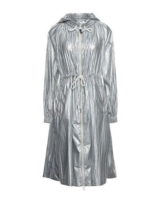Moncler Akubens Iridescent Metallic Hooded Parka Rain Jacket Drawstring