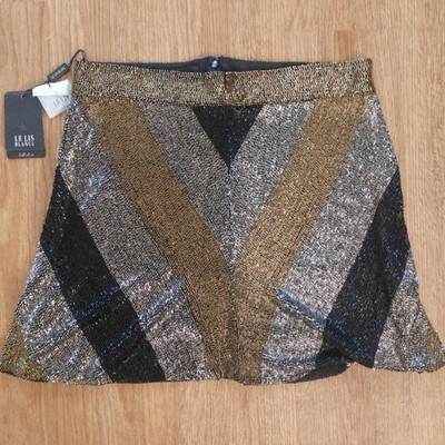 Le Lis Blanc Deux Hand Beaded Lined Skirt NWT Misses Size 8