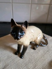 Coopercraft Siamese Porcelian Cat Figurine Vintage MCM