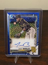 Jordy Barley - 2021 Bowman Chrome Prospect - Blue Mojo Auto #104/150