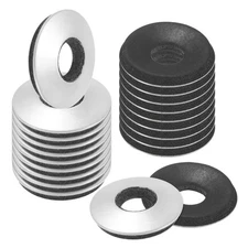 30-Pack Bonded Sealing Rubber Washers, 1/4" x 5/8" OD Neoprene Washer Gasket