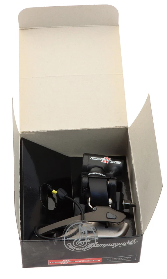 Desviador delantero Campagnolo Record 11 EPS doble soldadura fuerte FD12-RE2BEPS NUEVO NOS Foto 2 de 4