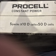 Duracell Procell Type D Battery Pack of 10 Constant Power