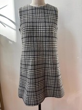 Vintage Dolce & Gabbana Gray Wool Tweed Shift Dress