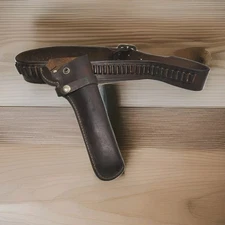 Vintage Viking 7012 Leather Ammo Belt 22L with Hunter 1100-28 Pistol Holster 