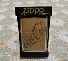 Briquet Zippo Coca Cola Gold inutilisé neuf pour collection