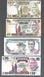 Zambia ✨assorted 10 banknotes ... ✨ lot #4995