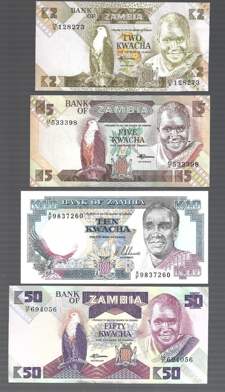 Zambia ✨assorted 10 banknotes ... ✨ lot #4995