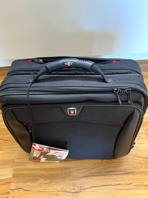 Wenger Pilotentrolley schwarz, 2 Rollen, Teleskopgriff, Laptopfach, Fächer