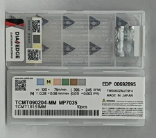 10pcs TCMT090204-MM MP7035 TCMT1.81.51MM MITSUBISHI CNC Carbide Inserts Original
