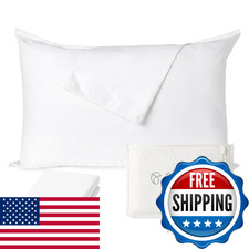 FAUNNA 100 Cotton Pillow Protectors, Bed Bug Proof, Hypoallergenic, Featuring A