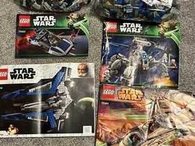 LEGO Star Wars Incomplete Sets Lot - 75084, 75013, 75022, 75316 Umbaran, Gunship