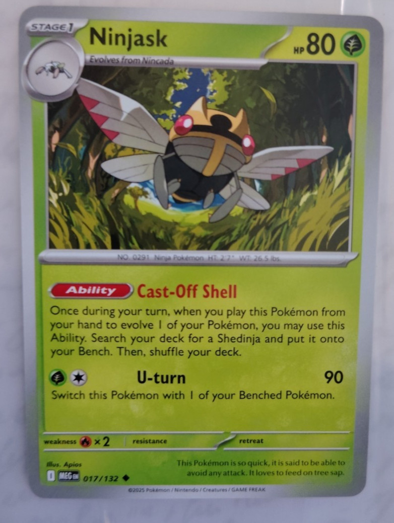 Ninjask 017/132 MEG Mega Evolution Common Near Mint