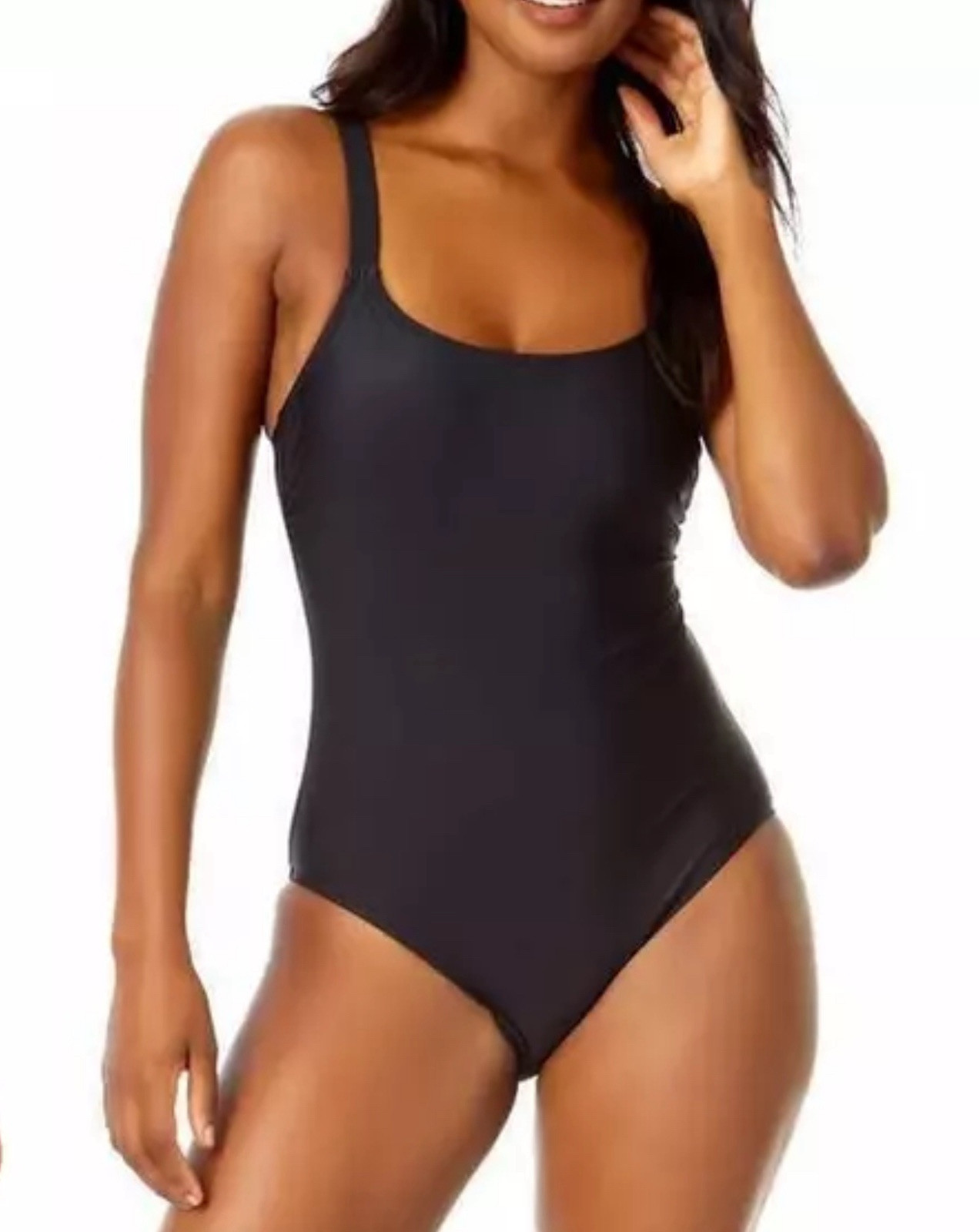 NWT Hurley One Piece Swimsuit UPF 50+ Women’s XXL Black Swimwear #1758043