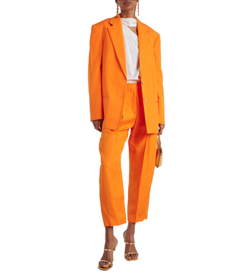Stella McCartney Single-breasted Orange Blazer Size 36 | eBay