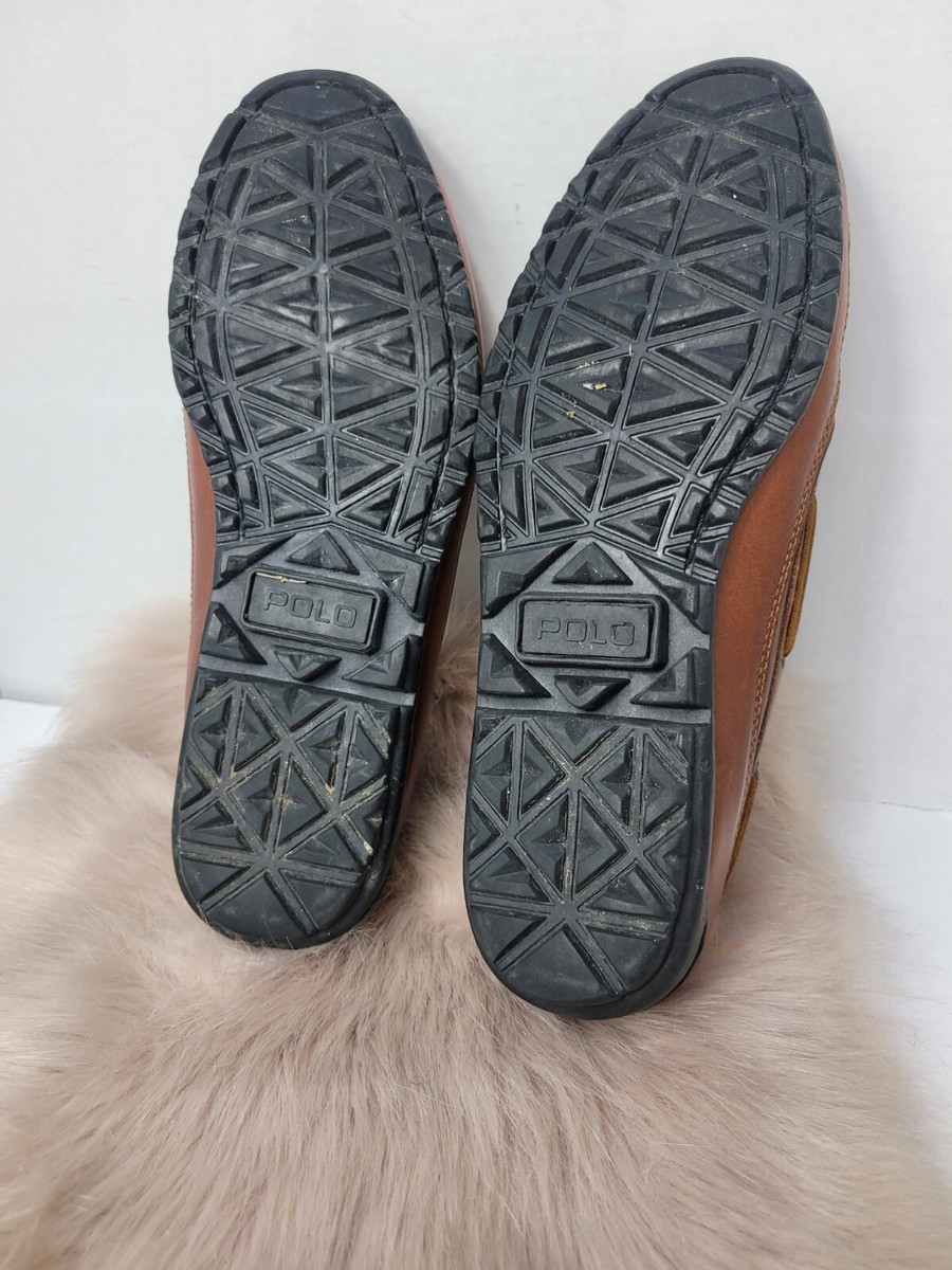 Vintage Polo sport Ralph Lauren Brown Leather Boat Shoes Vintage Polo sport Ralph Lauren Brown Leather Boat Shoes