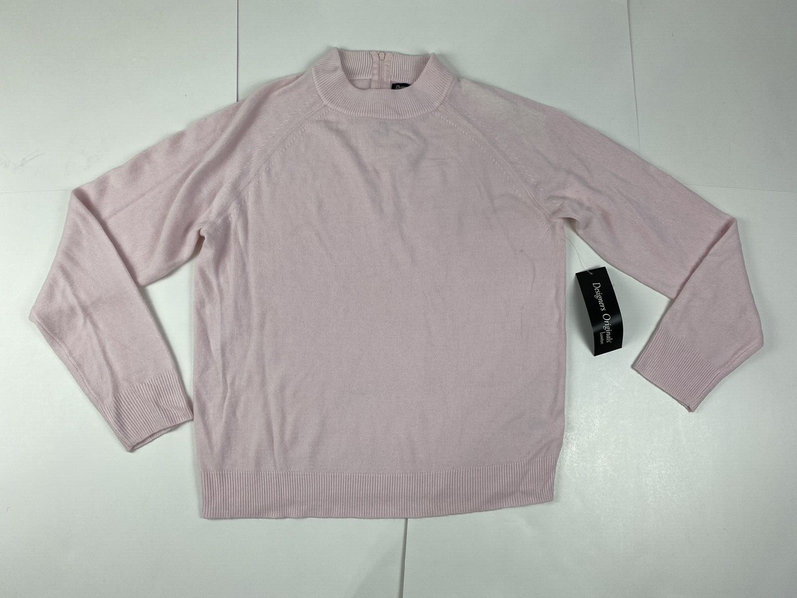 NWT Designer Originals Luxelon Women's Pink Sweater Mock Turtleneck Size  Medium 72523722929 | eBay