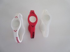 3 PCS WHITE, RED ,CLEAR Power Balance Energy Health Band Bracelet XS,S,M,L,XL