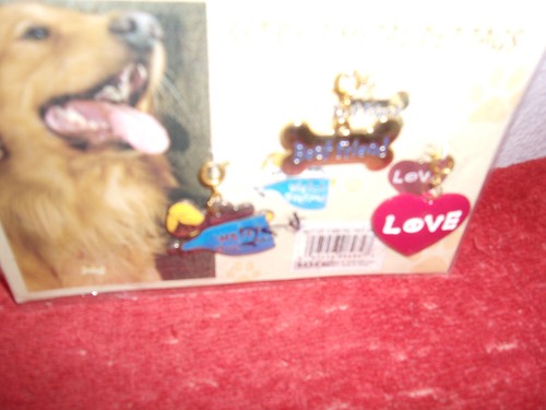 BRAND SET OF 3 GIFTCO METAL PET TAGS WATCH OVER ME, BEST FRIEND & LOVE - Picture 3 of 3
