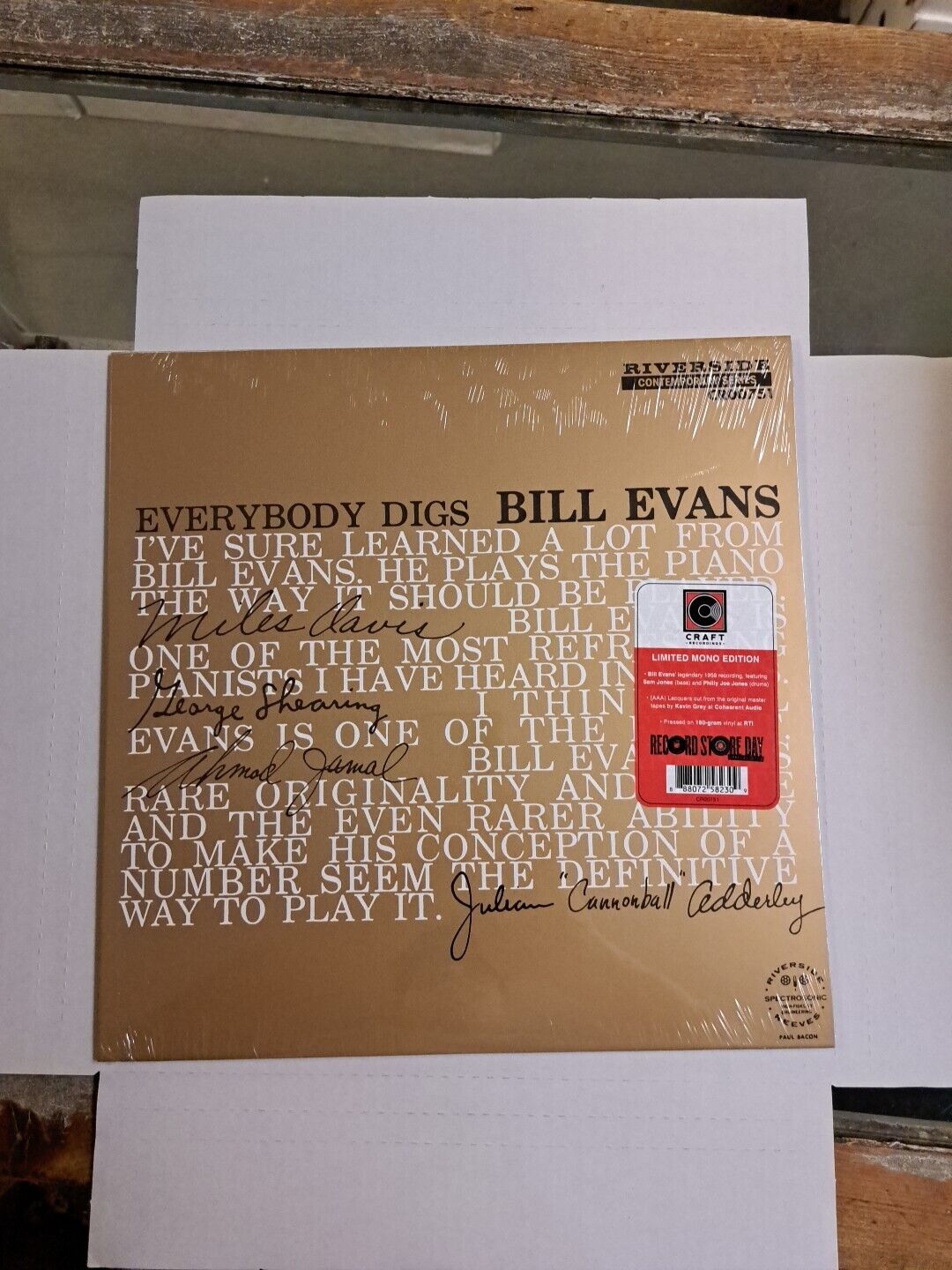 Bill Evans Everybody Digs Rsd 2024 Jazz Great New Sealed Mono Lp