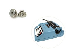 2 Thumb Nut for Olivetti Studio 46 Typewriter Ribbon Spool Replacement Vtg Screw thumbnail
