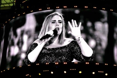 Adele performt live im Wembley-Stadion 2017 Foto Bild Druck