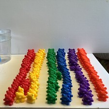 Learning Resources LER0744 Three Bear Family Counter Set, Rainbow, Set of 134