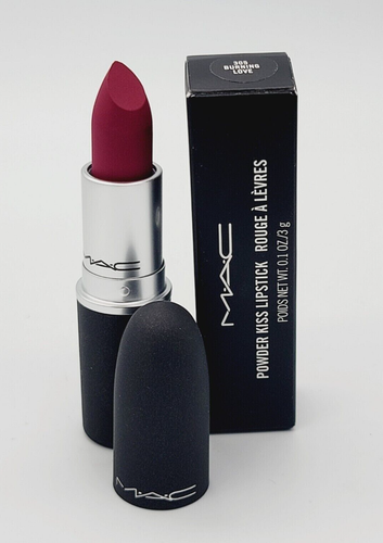 AUTHENTIC Mac Powder Kiss Lipstick ~ 305 Burning Love ~ .1 oz new in box