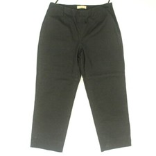 I.E. Cropped Pants Women's Size 6 Black Stretch Casual Spring Summer 