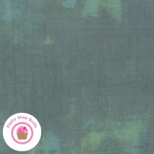 Moda KRINGLE AND CLAUS 30150 513 Blue Grunge BASIC GREY Quilt Fabric CHRISTMAS