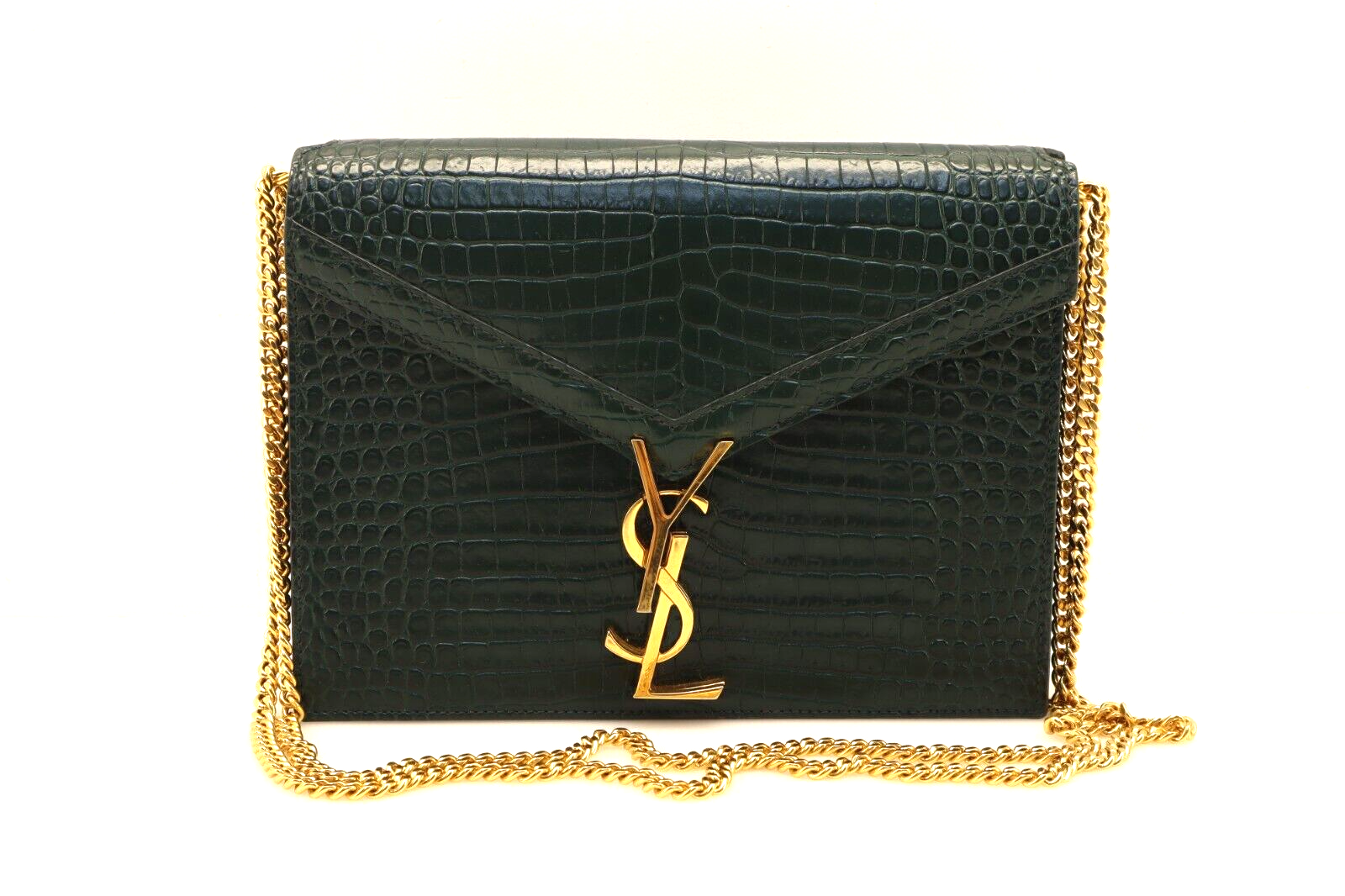 Borsa in rilievo coccodrillo Saint Laurent Cassandra