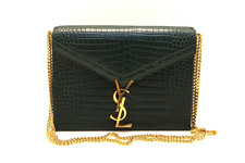 Saint Laurent Cassandra Crocodile-embossed Bag