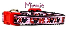 Mouse cat & small dog collar 1/2" wide adjustable handmade bell or leash