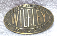 Gold Oval Wilfley Centrifugal Pumps Buckle Great Vintage Condition