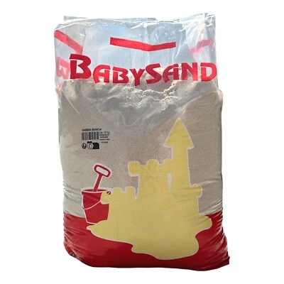 Sabbia per Bambini Bianca Caraibica Sicura Lavata Setacciata per Sabbiere 25kg