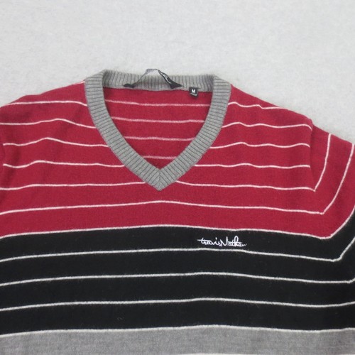 Travis Mathew Merino Wool Blend Sweater Mens Size Medium Pullover V-Neck Golf - Picture 2 of 13
