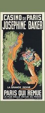 Josephine Baker at Casino de Paris - Laminated Photo Bookmark - 2.5 x 6 in