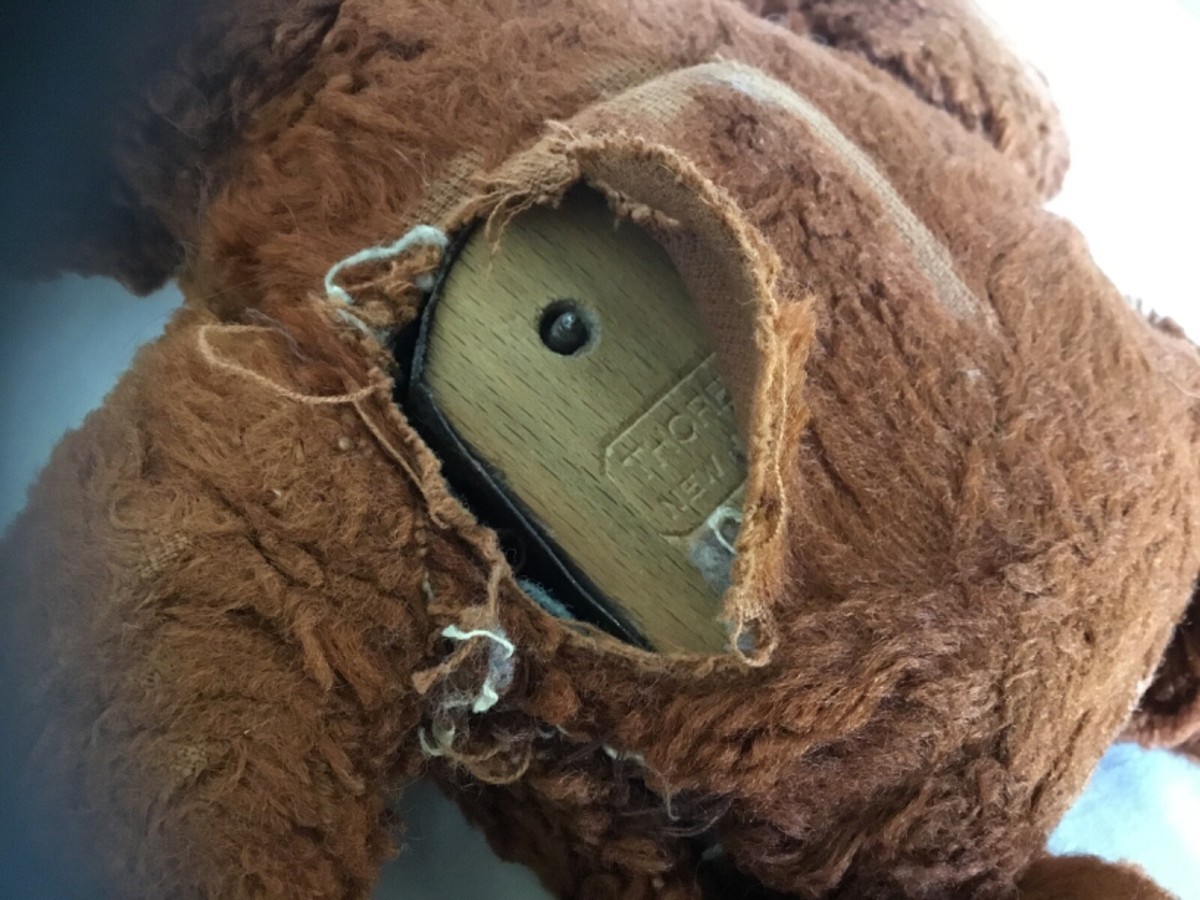 thehighlights＊pot'teddybrown 2) Vintage 1930-40's Brown Teddy Bears Thorens Co. New Hyde Park